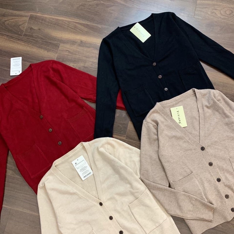 ÁO CADIGAN LEN MỊN DÀY DẶN CÓ TÚI - AK523 | BigBuy360 - bigbuy360.vn