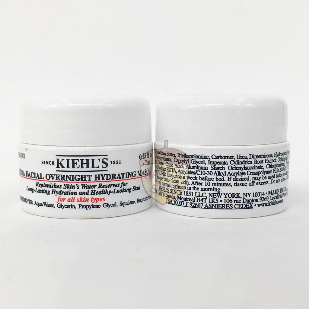 Kiehl's / Kiehls Mặt Nạ Ngủ Cấp Nước Ultra Facial Overnight Hydrating Masque 7ml