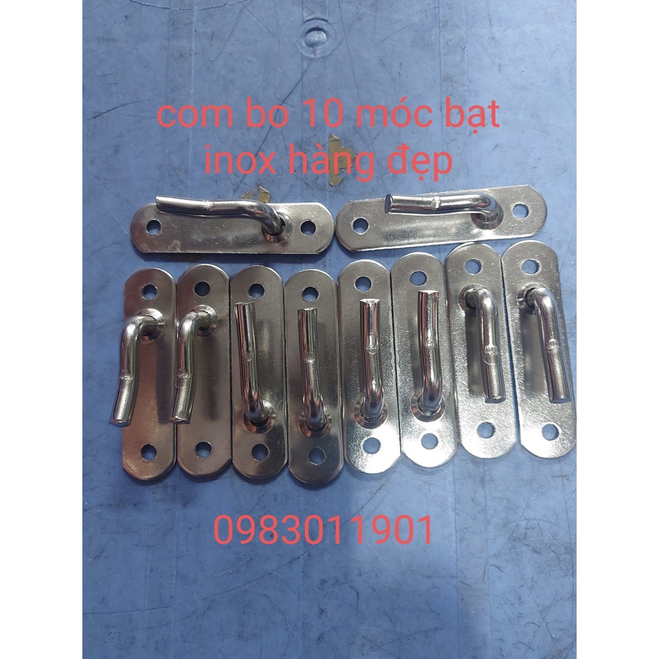 COMBO 10 móc bạt inox hàng đẹp, dầy
