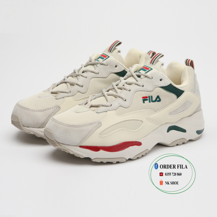 (Đủ bill) Giày Sneaker Thể Thao Nam Nữ Fila Ray Tracer Đỏ chính hãng 100%