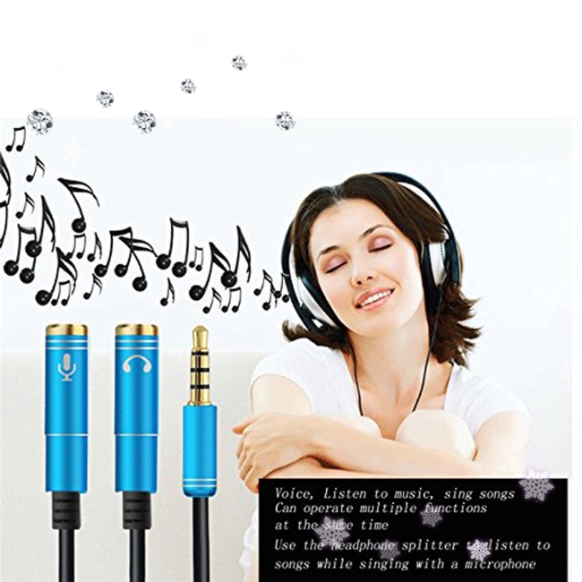 Bộ Chia Jack Tai Nghe 3.5mm Kèm Mic