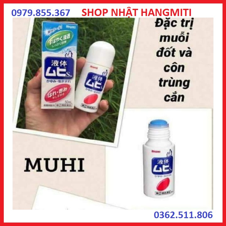 Lăn muỗi muhi trị côn trùng đốt cho bé Nhật Bản