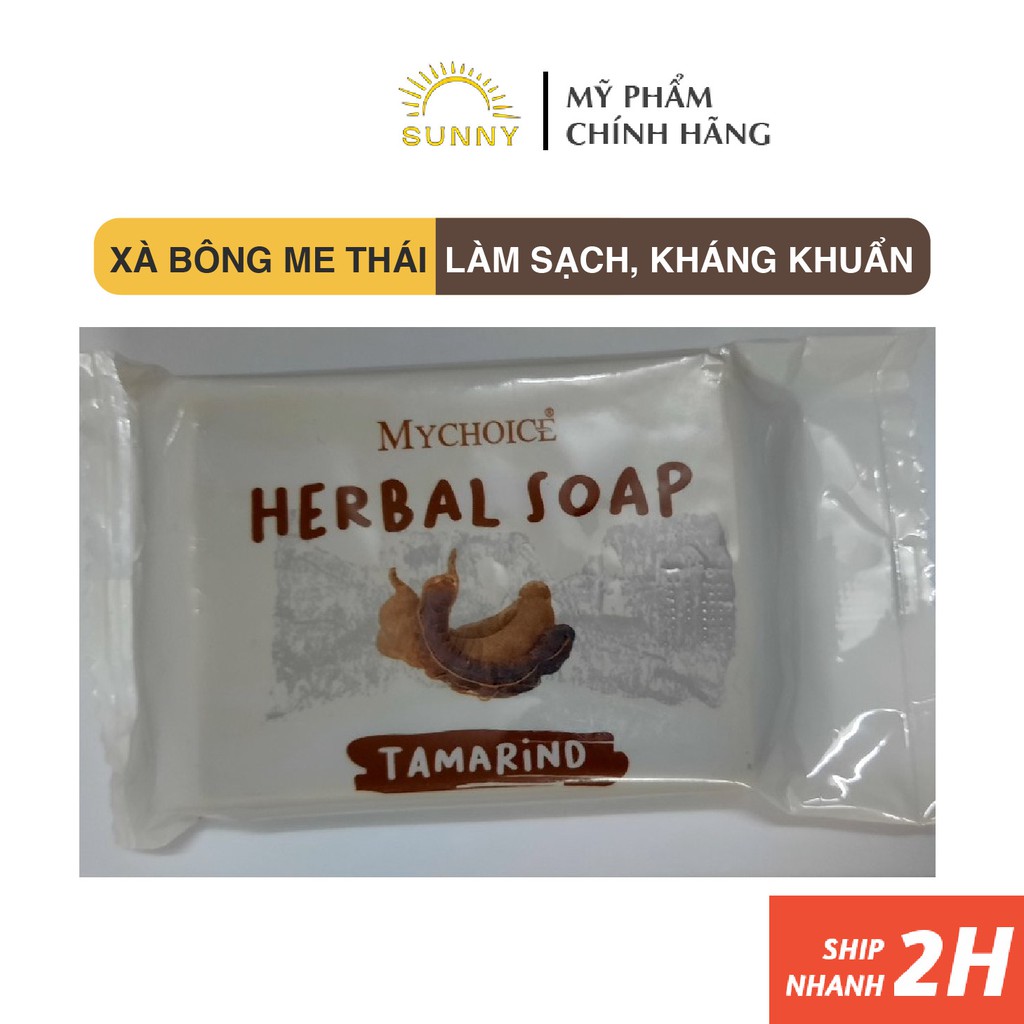 Xà bông Thái rửa tay Mychoice Herbal Soap chiết xuất quả me