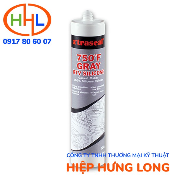 Keo Silicone Tạo Gioăng Thay Thế Ron Chịu Nhiệt Độ Cao X'traseal RTV 650°F 750°F