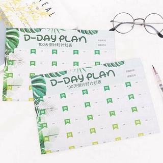 Lịch Lên Kế Hoạch 100 Ngày Để Bàn