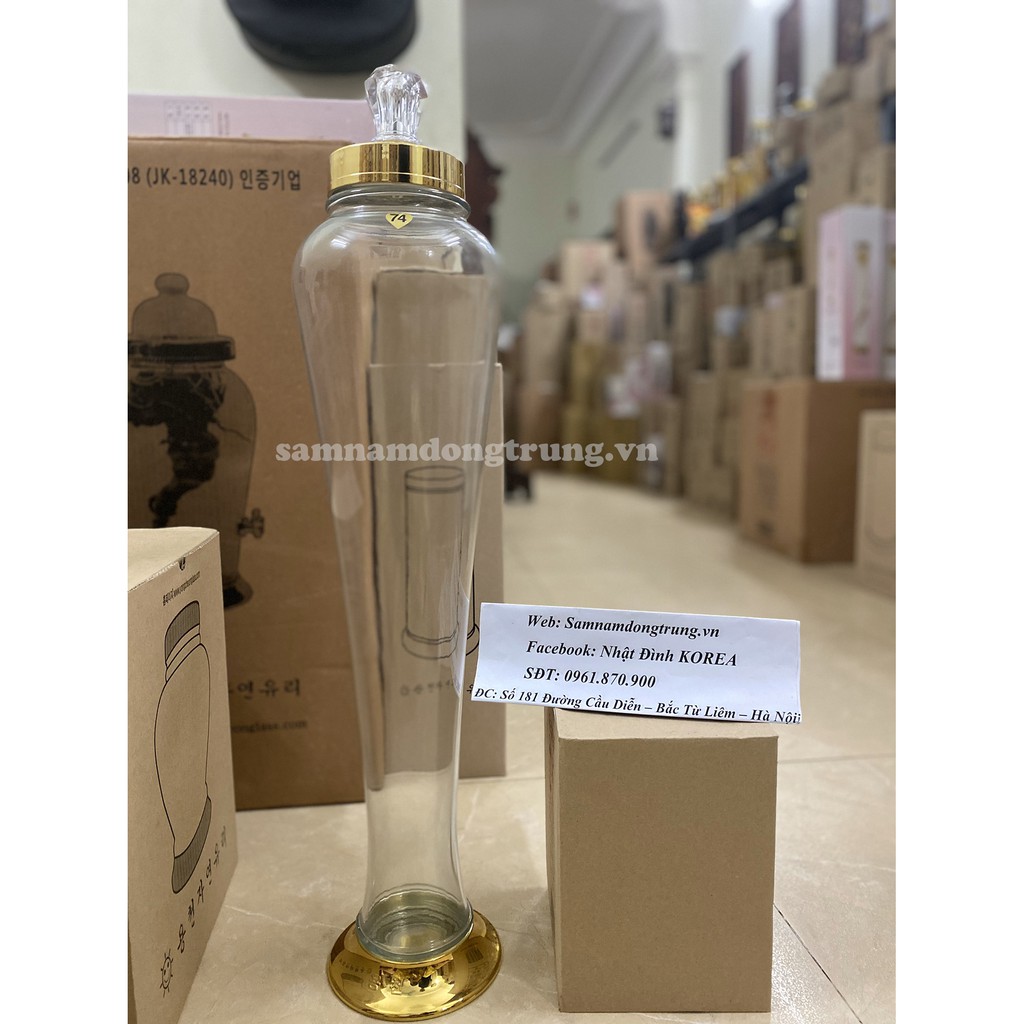 Bình sâm ngâm rượu Hàn Quốc 4 lít