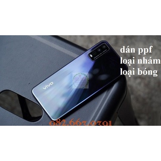 Dán PPF Vivo Y12s loại nhám,bóng dành cho màn hình , mặt lưng, mặt lưng full viền