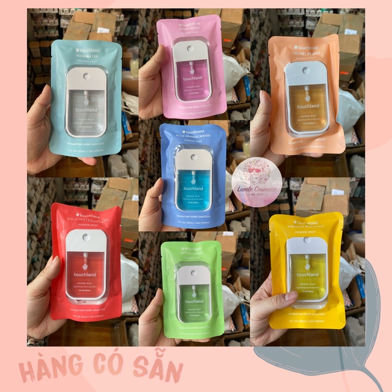 XỊT RỬA TAY TOUCHLAND KHÁNG KHUẨN, DƯỠNG ẨM TOUCHLAND POWER MIST HAND SANITIZER