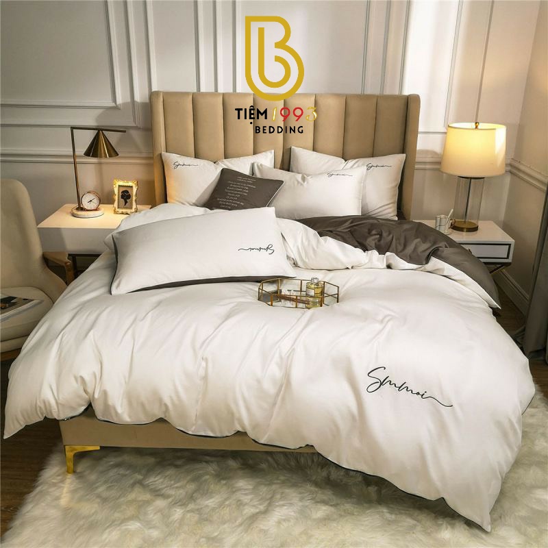 🌞🌞 Set Ga Gối Lụa SUMOI 60s Phối Màu Sang Trọng Chất Vải Mềm Mịn Cho Giấc Ngủ Ngon - Mã KL75 🌞🌞 | BigBuy360 - bigbuy360.vn