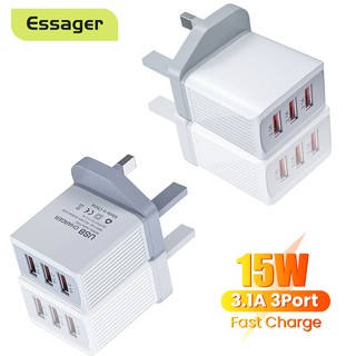 Cốc sạc nhanh Essager 3 cổng USB 15W