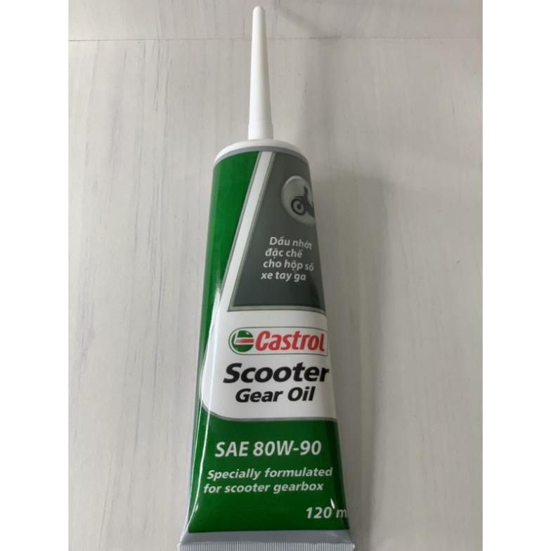 Nhớt Lap Xe TAY GA CASTROL Scooter Gear Oil, 80W90, GL-5, 120mL