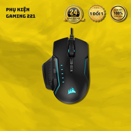 Chuột Chơi Game Có Dây - Corsair Glaive PRO RGB Đen - Hàng Chính Hãng