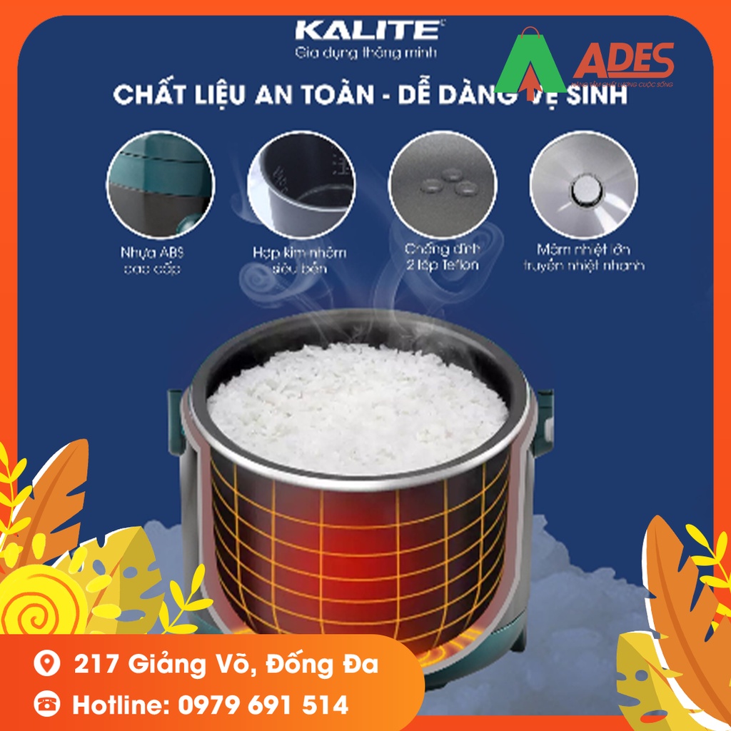 Nồi cơm điện KALITE KL 618 đa chức năng - Bảo hành 12 Tháng - 1 đổi 1 trong 7 ngày - Chính hãng NEW 2021