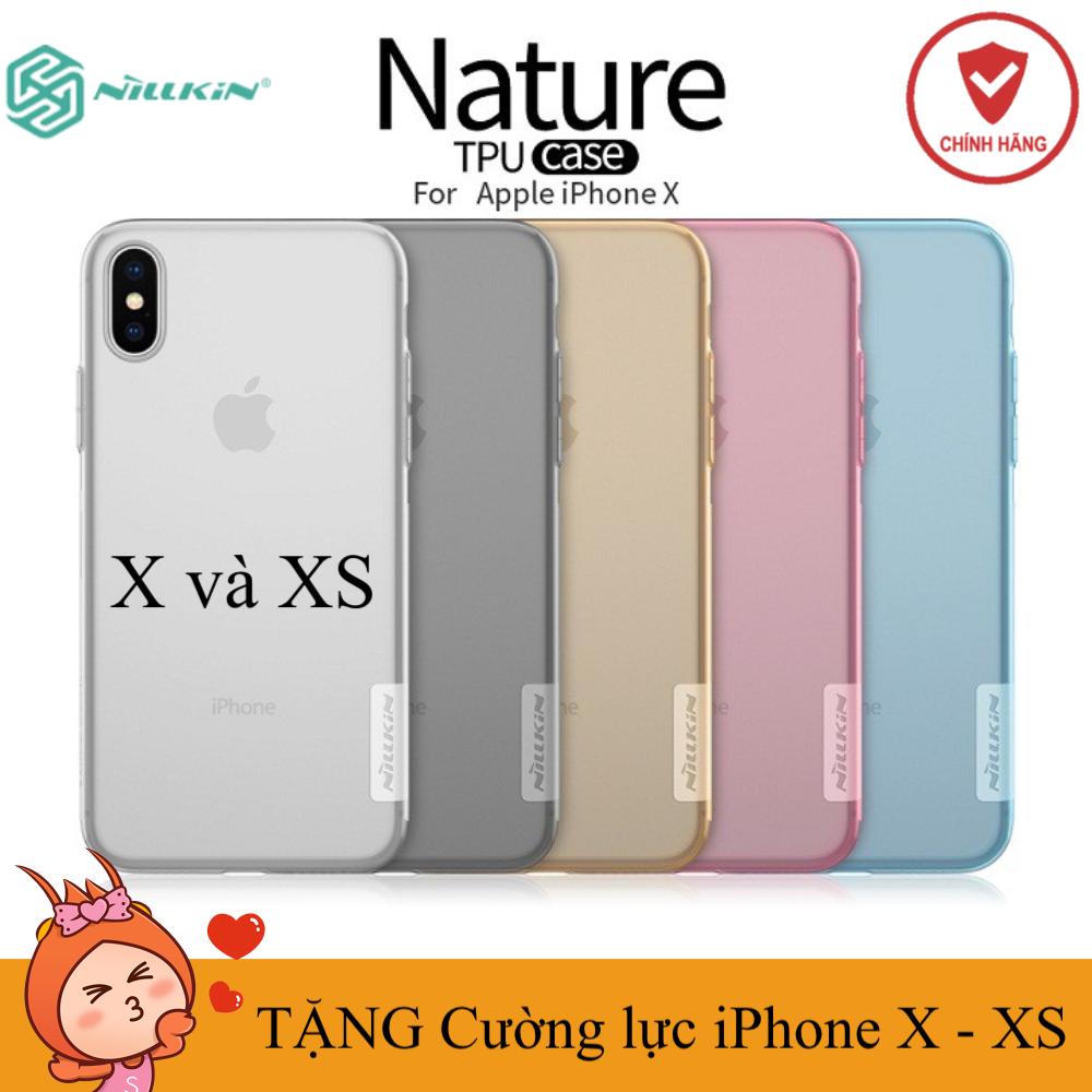 Ốp lưng iphone x - xs nillkin silicon chính hãng