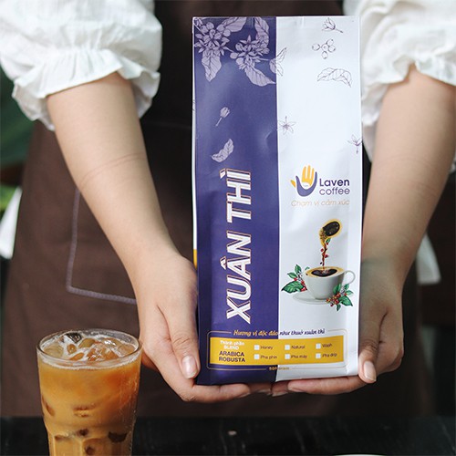 [CÀ PHÊ THẬT] Blend Robusta & Arabica Laven Coffee - XUÂN THÌ hương vị độc đáo như thuở xuân thì | BigBuy360 - bigbuy360.vn