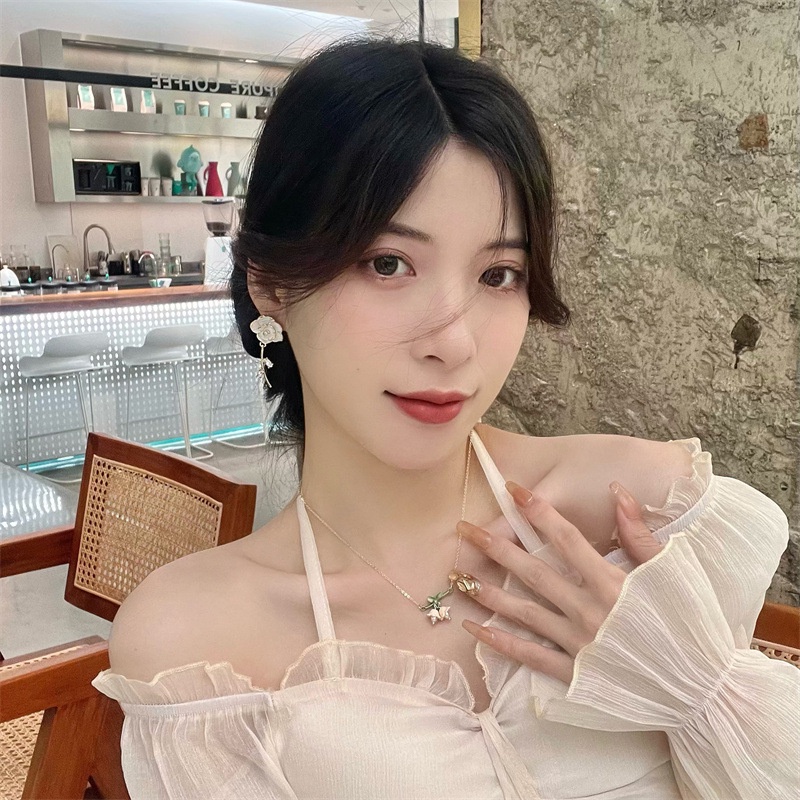 [Augustcloth | AugustJewelry] Bông tai/ Hoa tai cành hoa lớn