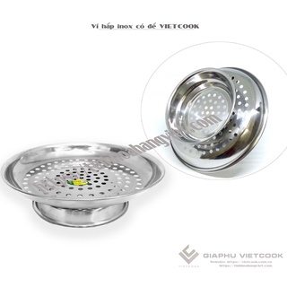 VỈ HẤP INOX CÓ ĐẾ VIETCOOK