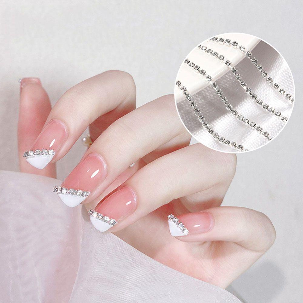 Phụ Kiện Trang Trí Móng Tay 3D DIY Bằng Kim Loại Tiện Dụng|Phụ Kiện Trang Trí Móng Tay Xinh Xắn|Dây Chuyền Xích Thời Trang Cá Tính