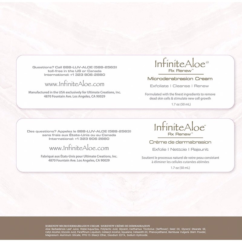 Kem Tẩy Tế Bào Chết Cho Da Mặt Infinite Aloe Microdermabrasion Rx Renew 48g