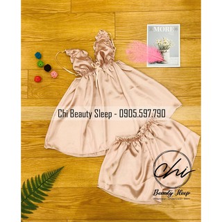 Váy Ngủ Phi lụa Sexy gợi cảm mẫu 6 Bèo ngực - Chi Beauty Sleep