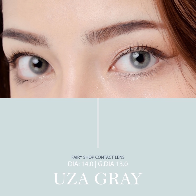 Kính Áp Tròng Cao Cấp UZA GRAY Lens 14.0mm - Kính Áp Tròng FAIRY SHOP CONTACT LENS