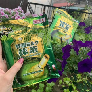 Kẹo sữa trà xanh nhật bản UHA