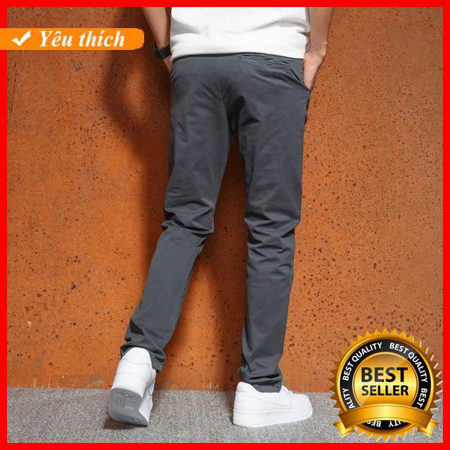 Quần Kaki Nam Màu Đen Ống Côn Chất Đẹp Dễ Phối Đồ Thời trang nam mùa hè