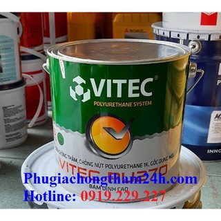 Thùng 4kg chất chống thấm VITEC PU 270 - Chống nứt Polyurethane 1k, gốc dung môi, bám dính cao