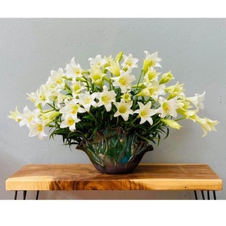 Lọ hoa lá sen men hoả biến bình hoa sứ Bát Tràng tặng kèm miếng định hình cắm hoa