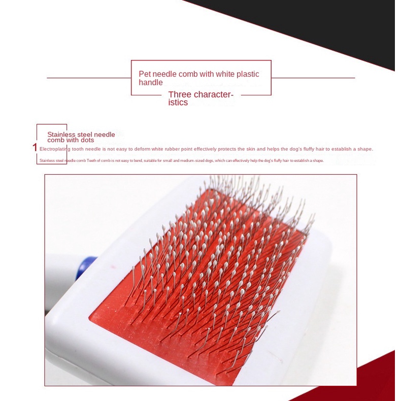 Lược Chải Lông Cho Thú Cưng Bằng Thép Không Gỉ