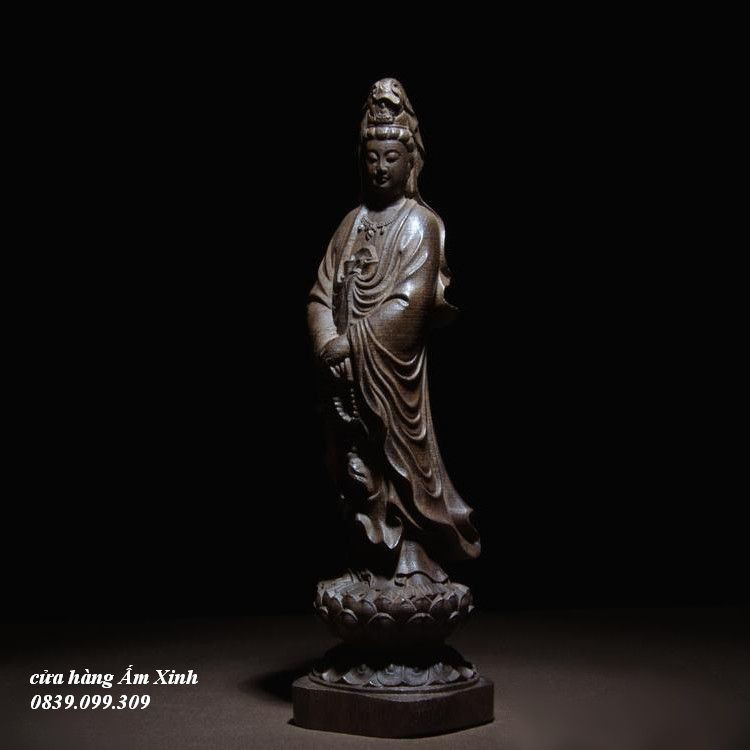 Tượng Gỗ Phật Bà Quan Thế Âm Bồ Tát (15 -30 cm)