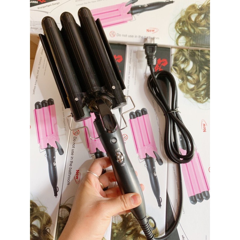 Máy Dập Tóc Xoăn Sóng 3 Trục Junma Siêu Hot