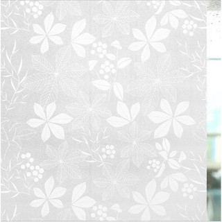 giấy dán kính hoa trắng khổ 45cm - giá bán 1 mét