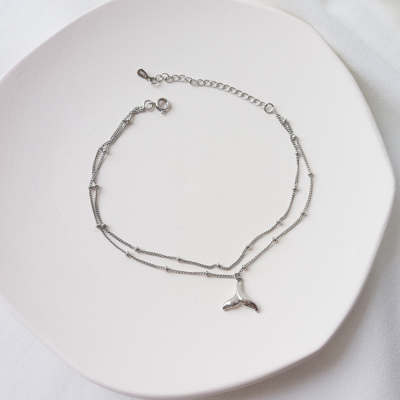 Lắc chân nhiều lớp mặt hình đuôi tiên cá thời trang Hàn Quốc chất lượng cao dành cho bạn nữ | BigBuy360 - bigbuy360.vn