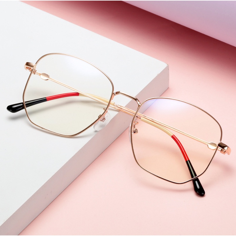 (KIQI-FASHION) COD Mắt Kính Bảo Vệ Mắt Trong Suốt Chống Bức Xạ Từ Máy Tính Thời Trang Hàn Quốc Cho Nam Nữ