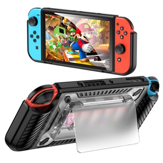 Ốp bảo vệ tpu + pc chống sốc cho nintendo switch oled