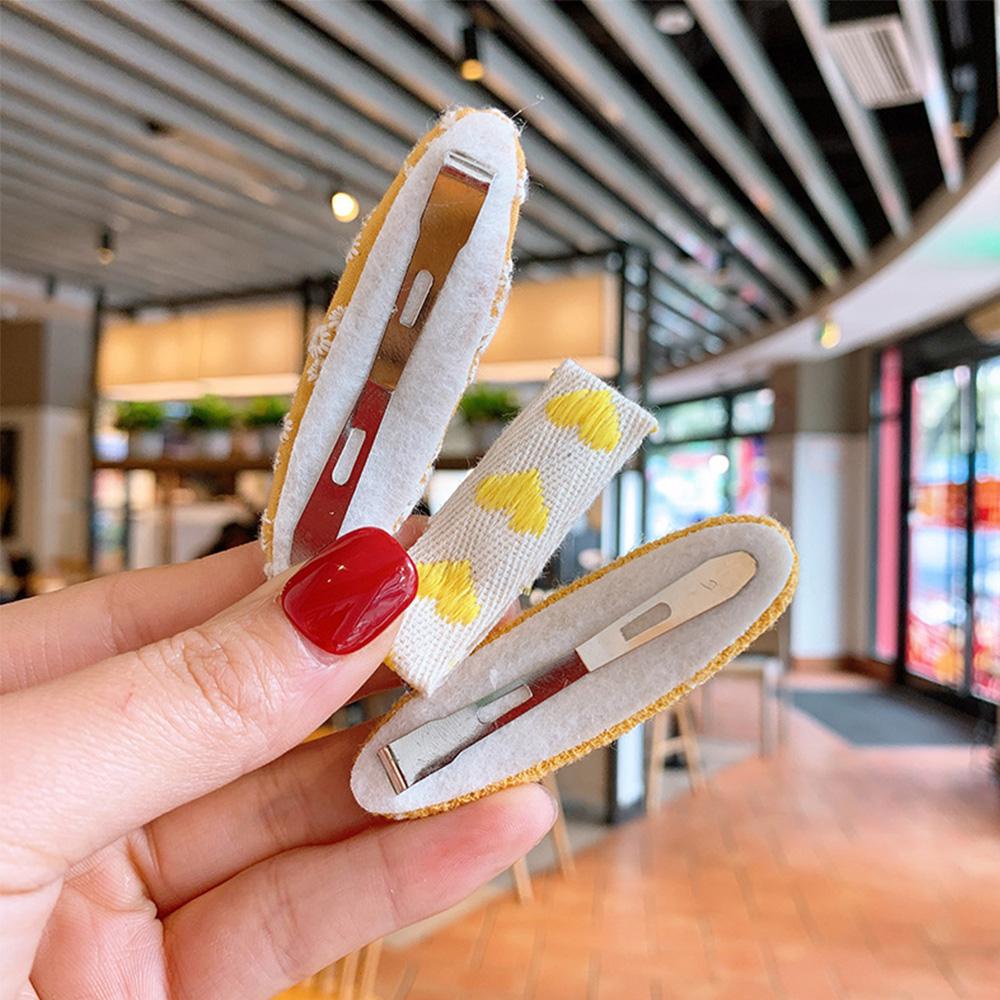 VANES1 Kẹp Tóc Thêu Trái Tim Phong Cách Vintage Mới