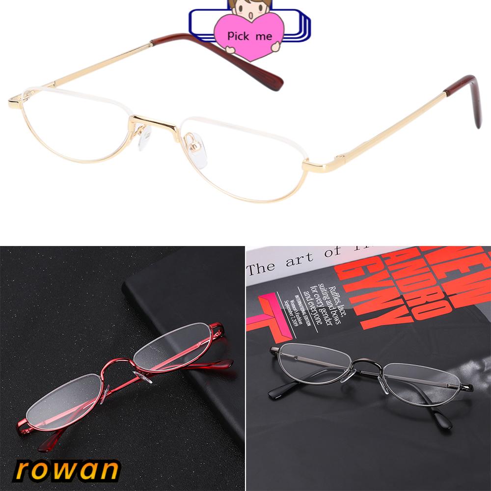 ROW Unisex Reading Glasses Magnifying +1.00~+4.0 Diopter Eyeglasses Flexible Portable New Fashion Ultra Light Resin Eye wear Spring Hinge Metal...