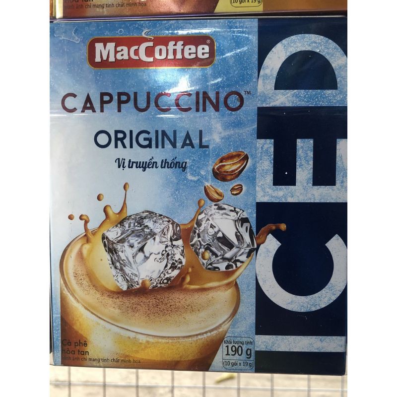 CÀ PHÊ CAPPUCCINO - HỘP 10 GÓI X 19GR