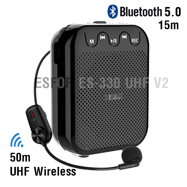 Máy trợ giảng không dây Esfor ES-330 UHF V2 Hàn Quốc, loa blotooth ES330 UHF V2