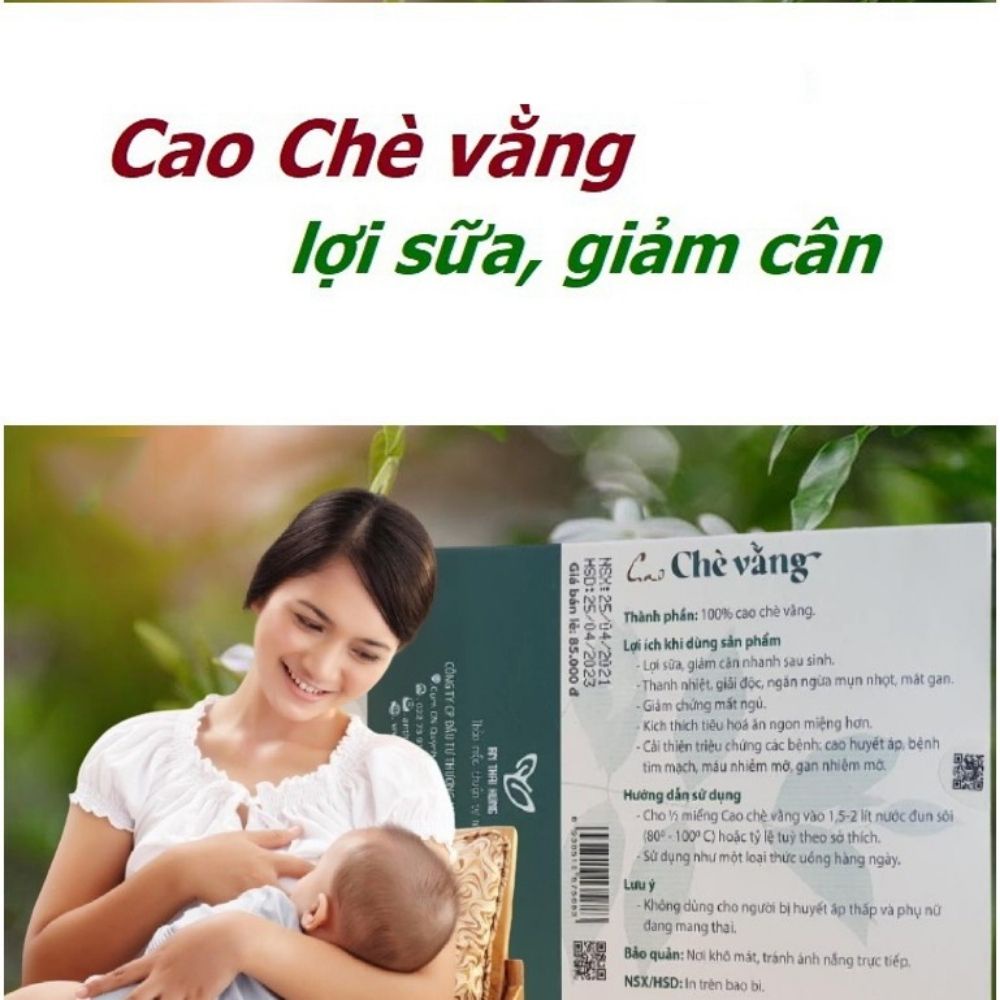 Cao Chè Vằng Lợi Sữa, Giúp Giảm Cân, Lợi Sữa, Thúc Đẩy Tuyến Sữa Và Làm Cho Sữa Tiết Ra Nhiều Hơn, Giảm Tắc Tia Sữa