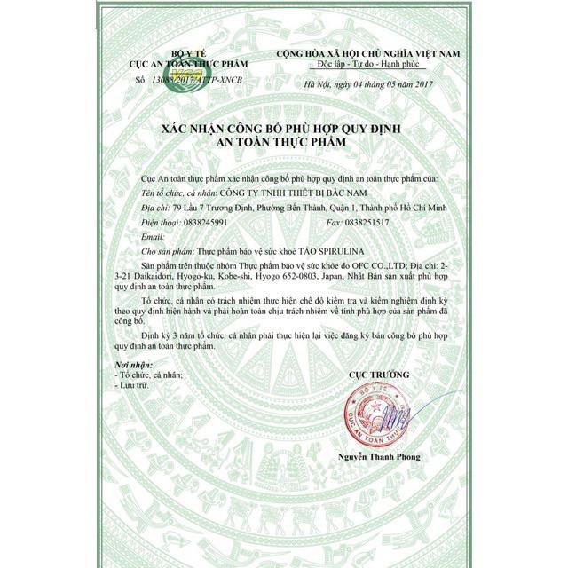 Tảo Xoắn Spirulina Nhật Bản (100 Viên) dùng uống, đắp mặt, thức ăn cá tép... | BigBuy360 - bigbuy360.vn