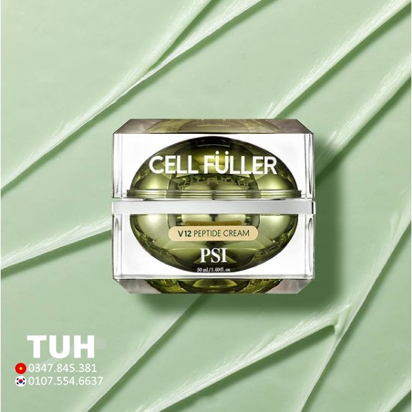 Kem dưỡng cải thiện nếp nhăn, trắng da PSI v12 peptide cream CELL FULLER làm đầy tế bào Pion-tech