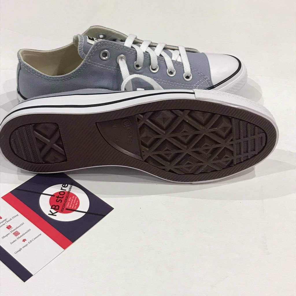 Giày Converse classic xám cổ thấp