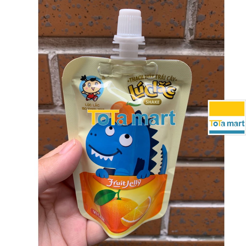 Thạch hút trái cây Lúc Lắc Việt Thái gói 80g.
