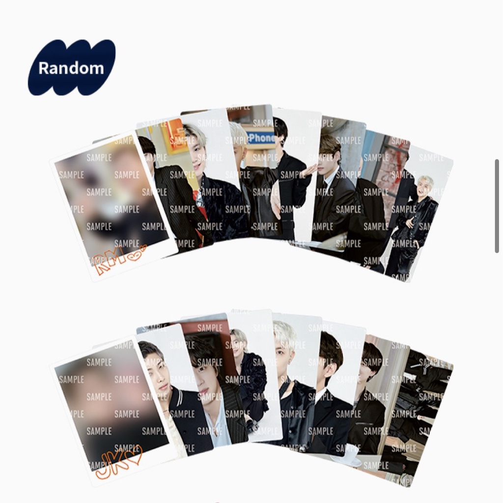 WEVERSE SHOP BTS PERMISSION TO DANCE ON STAGE MINI PHOTO CARD THẺ IN HÌNH BTS PTD 2021-2022