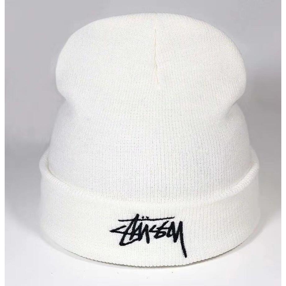 Stussy Mũ Len Trùm Đầu Màu Trơn Không Vành