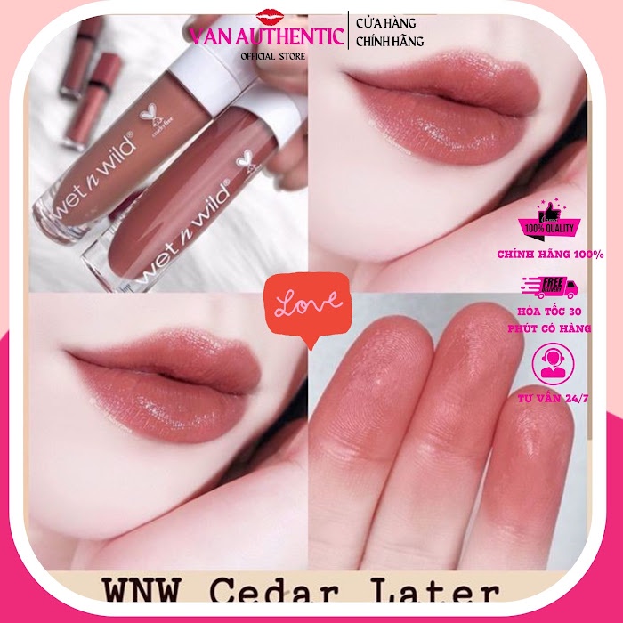 Son Wet N Wild màu Cedar Later P945B tone cam hồng đất