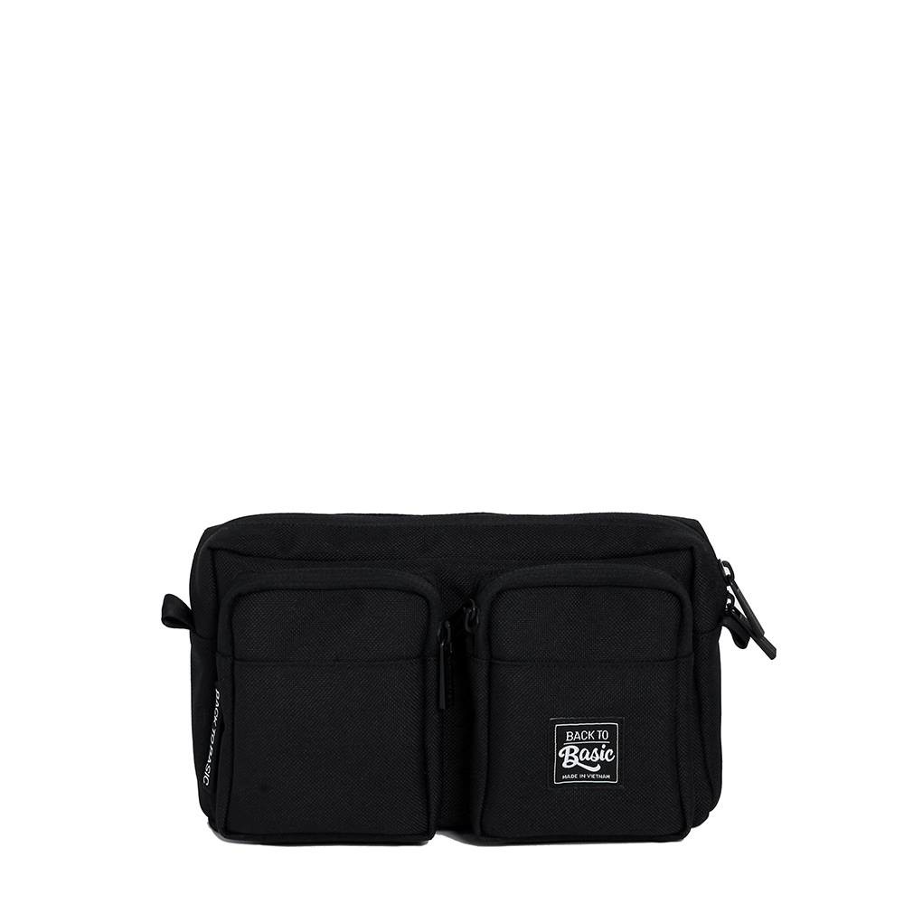 Túi bao tử - Túi đeo hông cao cấp Back To Basic - GURIN BLACK chống thấm tốt, nhiều ngăn | BigBuy360 - bigbuy360.vn