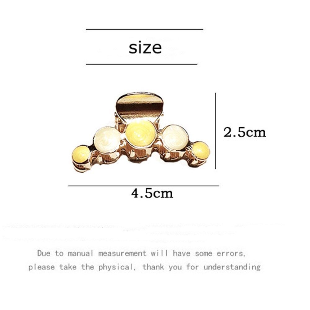 Kẹp tóc dạng móng vuốt hình tròn bằng kim loại phong cách Hàn Quốc MIHAN1